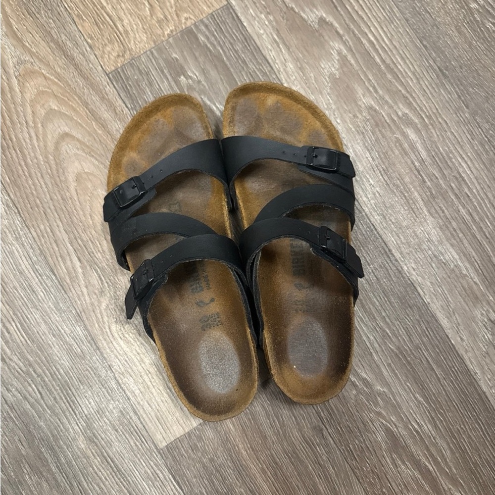 Black Double Strap Birkenstock Sandals
